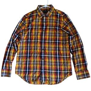 Banana Republic Men's Cotton Plaid Button Down - Size Large